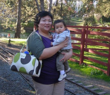 Kristiina Ignacio with her first child, Kadence, after years of IVF medical treatment.
