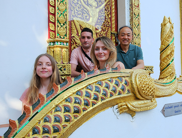 Elements of Life Naturopathy Students visit Thai Temple during Immersion 2020 near Chiang Mai